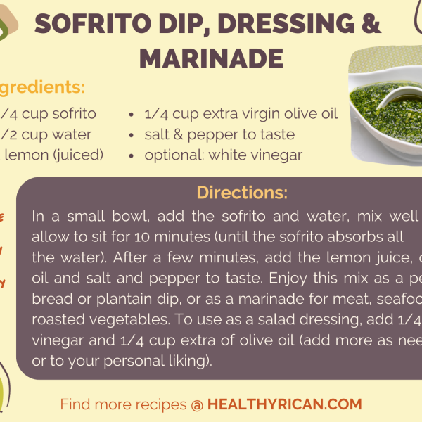 Homemade Sazon Seasoning Mix - Sofrito Dip, Dressing and Marinade