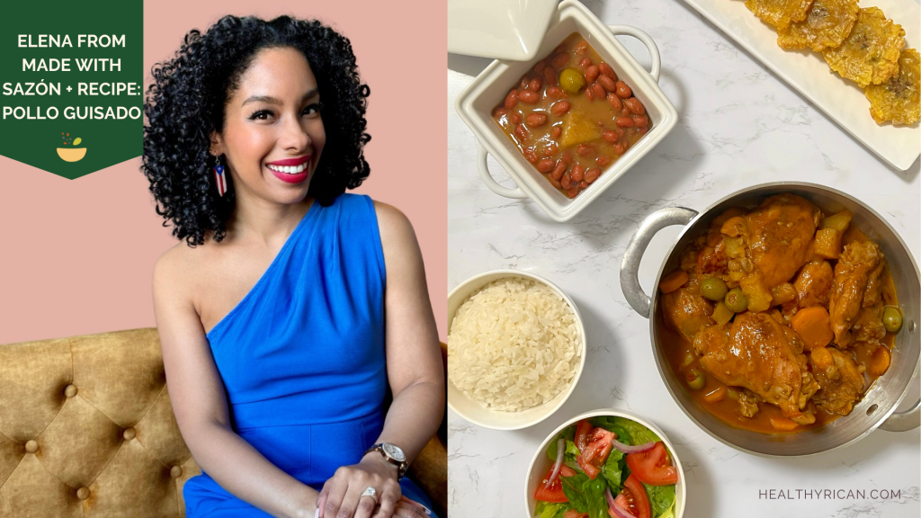 Special Feature: Meet Elena from Made with Sazón, showcasing Elena preparing Pollo Guisado. Discover authentic Latin American cooking with Made with Sazón's flavorful recipe for Pollo Guisado.